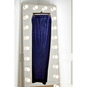 Susan Graver Women's Pants Navy Blue Velour Size Petite XL Model A4551 RARE FIND